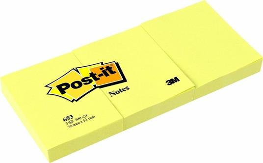 Copia del Foglietti Post-it® Notes - 38x51 mm - Giallo Canary - 100 ff