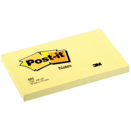 Foglietti Post-it® Notes - 76x127 mm - Giallo Canary - 100 ff