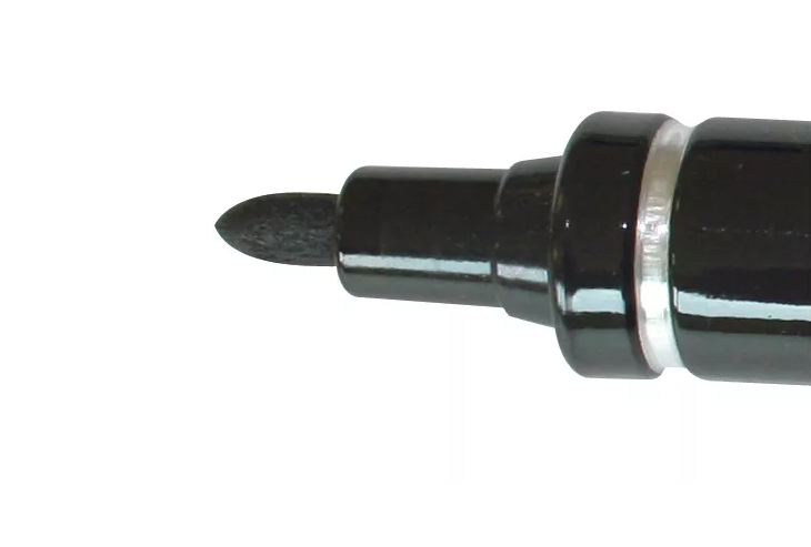 PENTEL N50 Marcatore permanente, Punta conica, 1,5 mm NERO