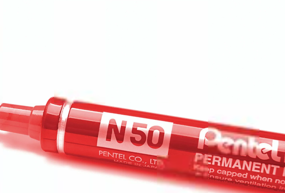 PENTEL N50 Marcatore permanente, Punta conica, 1,5 mm ROSSO