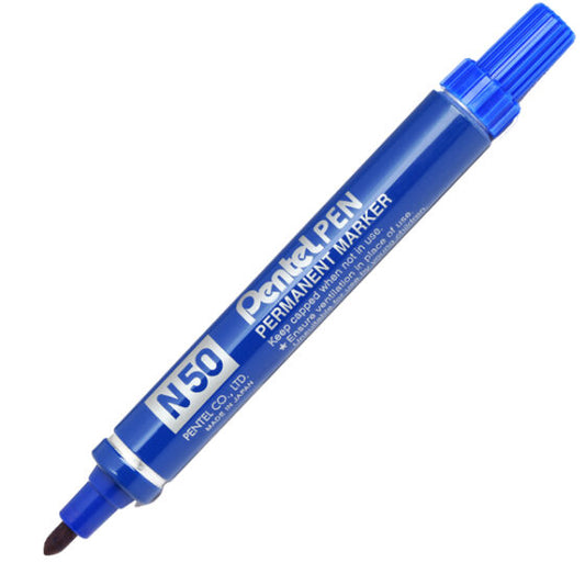 PENTEL N50 Marcatore permanente, Punta conica, 1,5 mm BLU