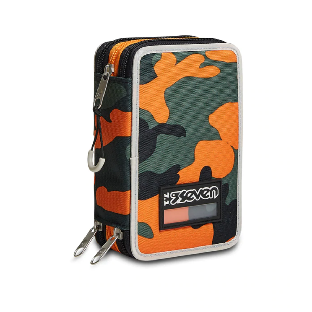 ASTUCCIO 3 ZIP SEVEN CAMOUPIX BOY ARANCIO