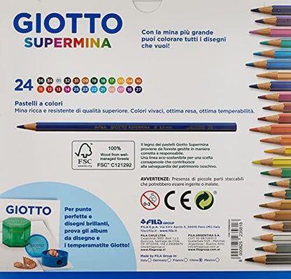 PASTELLI GIOTTO SUPERMINA 24 PZ