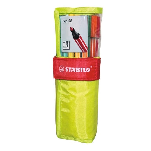 Rotolo verde STABILO PEN 68 con 25 COLORI